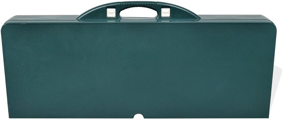 vidaXL Picknicktisch Garten grün klappbar mit 4 Sitzen leicht aus Aluminium, Grün