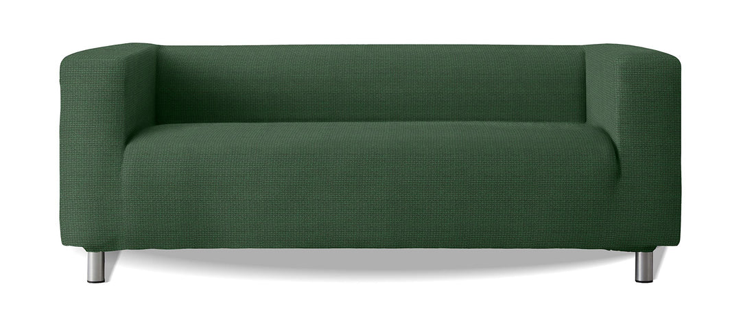 Sofabezug Modell Klippan Hohe Armlehnen Sofa Soft Stretch Stoff New York - Farbe 06 Grün, Farbe 06 G