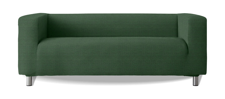 Sofabezug Modell Klippan Hohe Armlehnen Sofa Soft Stretch Stoff New York - Farbe 06 Grün, Farbe 06 G