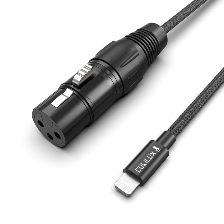 Cubilux XLR Buchse auf Lightning Mikrofonkabel für Aufnahme und Karaoke, geflochtenes Kabel für iPho