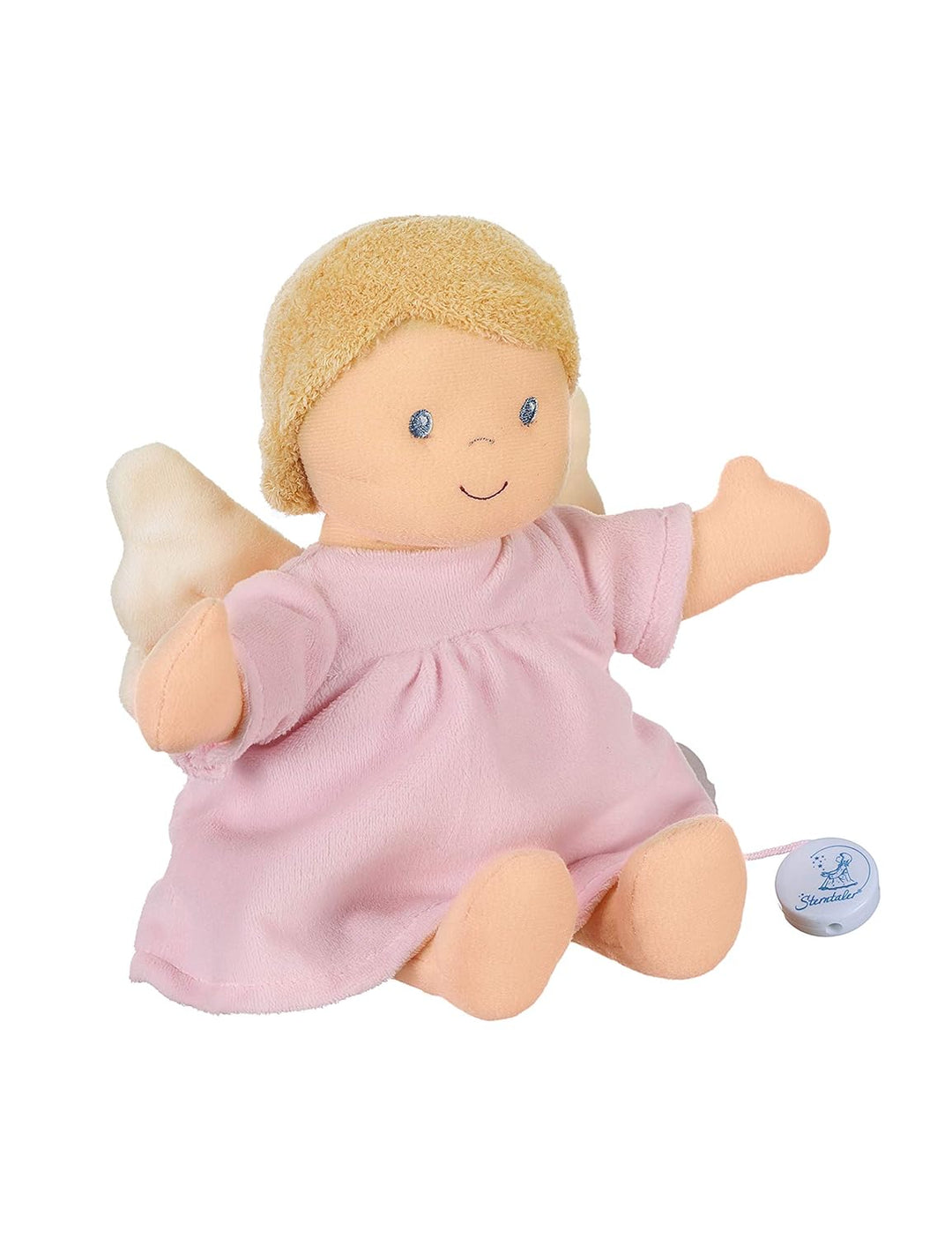 Sterntaler Spieluhr Schutzengel, Integriertes Spielwerk, Grösse: 27 cm, Rosa