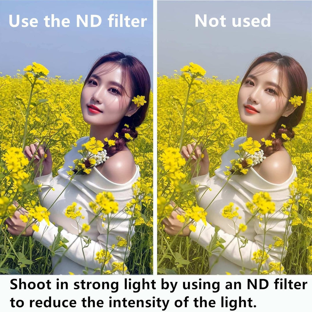 52mm Variabler ND2-ND400 Filter für Smartphone, schwarz, mehrschichtiges optisches Glas, wasserdicht