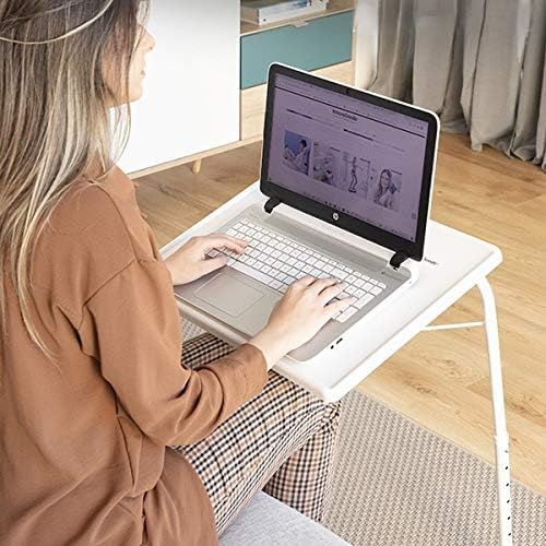 Tragbarer Klapptisch, 6 Dateien Höhenverstellbar Betttisch Laptop Snack TV Reise Bett Tablett Mobile