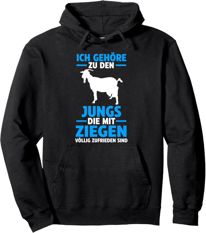 Ziegen Junge Bauer Bauernhof Landwirt Pullover Hoodie
