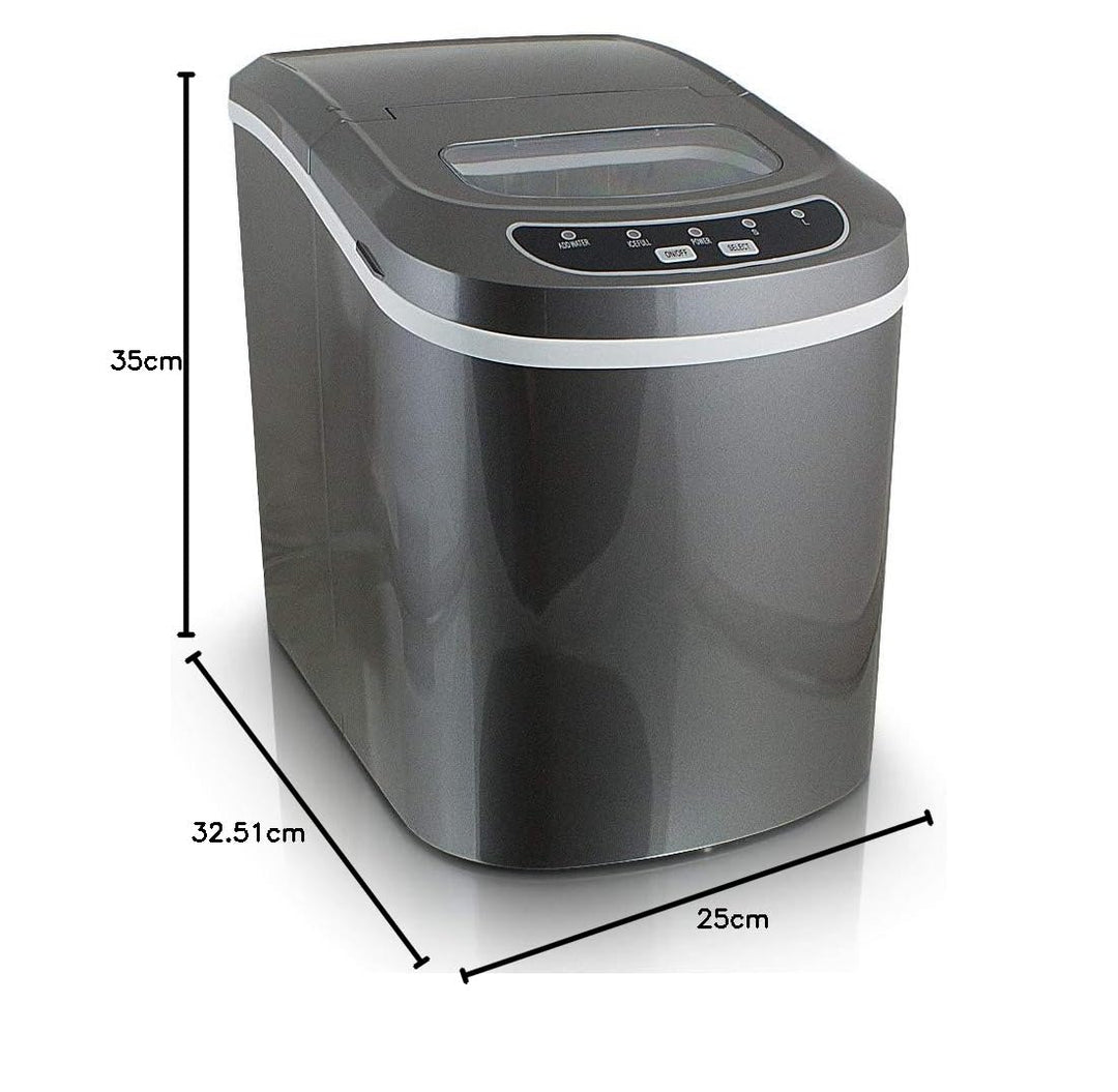 Eiswürfelmaschine Eiswürfelbereiter Eiswürfel Ice Maker EIS Maschine Icemaker, Dunkelgrau