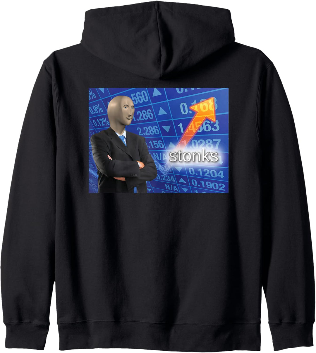 Stonks Meme Man Kapuzenjacke