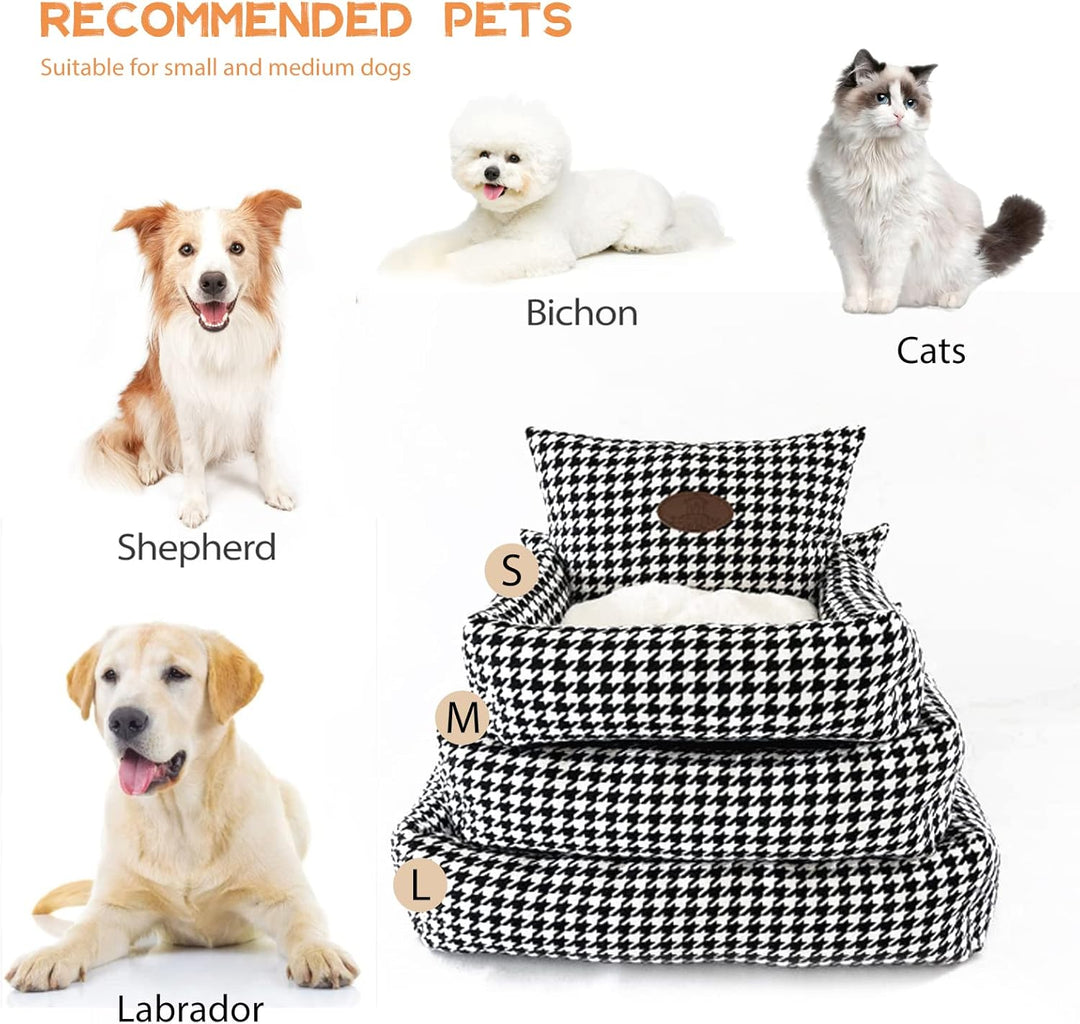 PETCUTE Orthopädisches Hundebett,Hundekorb Waschbar,Rutschfestes Hundesofa,Super Weich Haustierbett