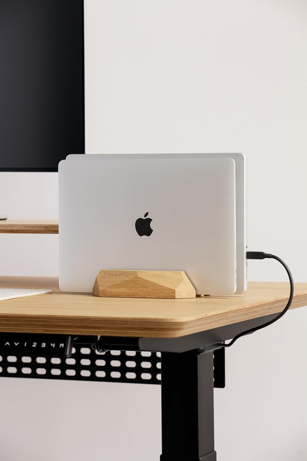 Oakywood Dual Laptop Dock - Doppelter Holzständer für Zwei Laptops oder Tablets - Sichere Aufbewahru