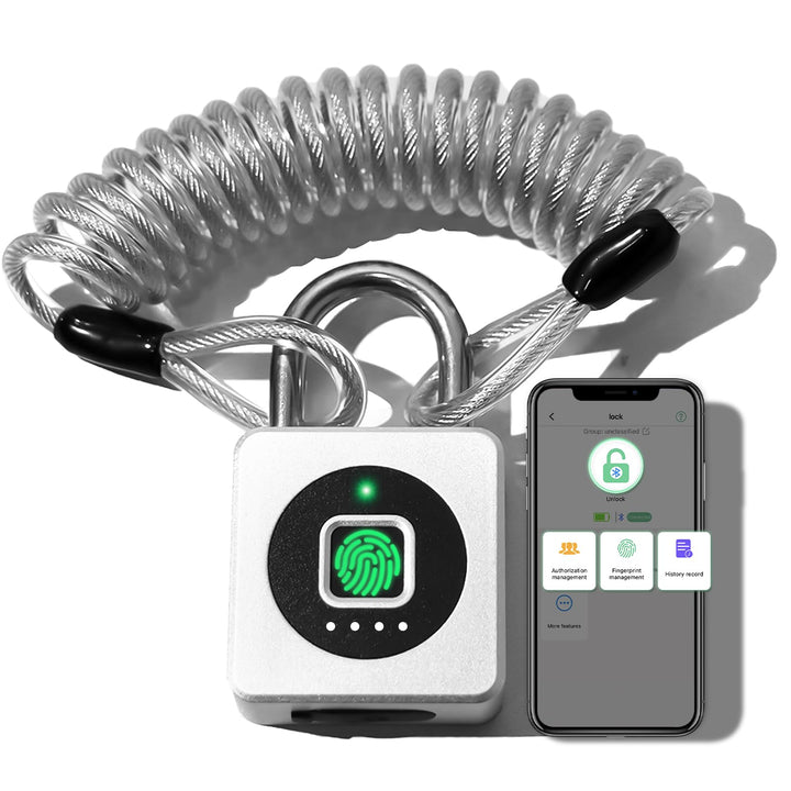 Vorhängeschloss Fingerabdruck, Anweller Vorhängeschloss mit Bluetooth und Fingerabdruck Entsperren,