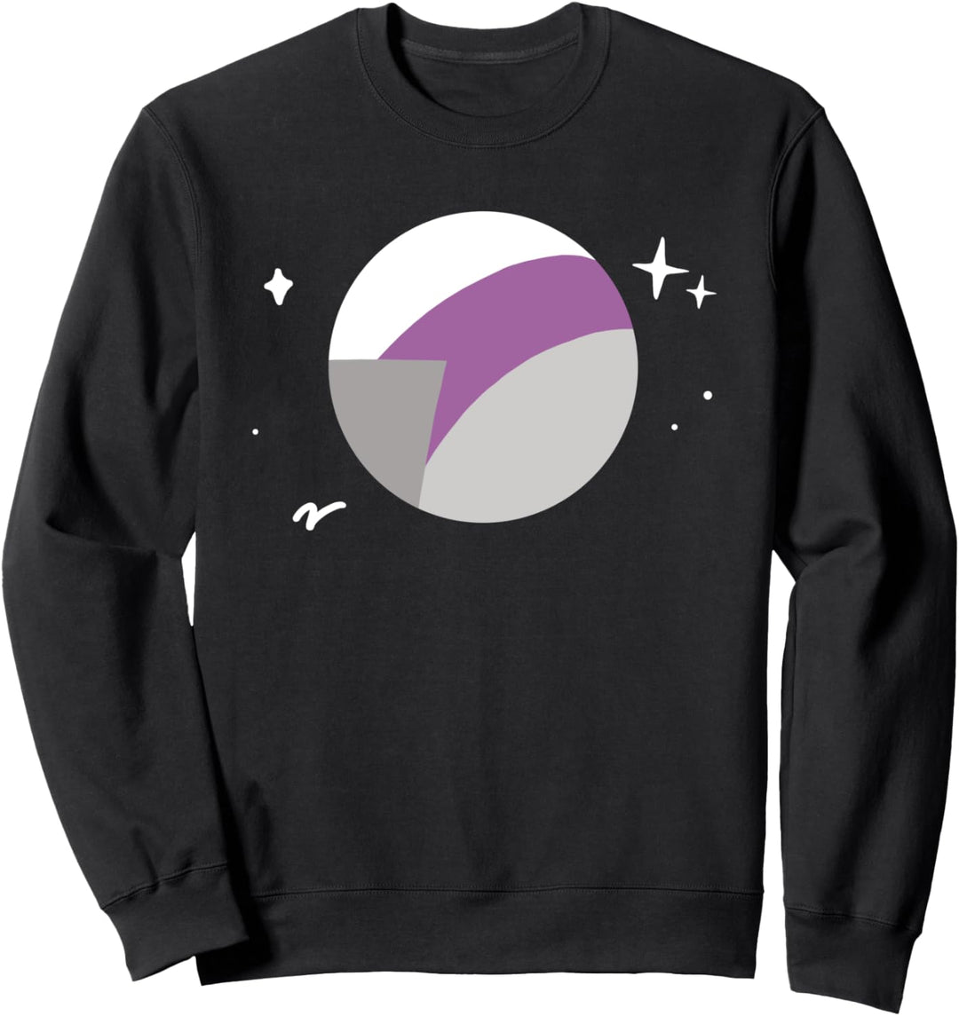 Demisexual Planet LGBTQIA Pride Flagge Weltraum Sweatshirt