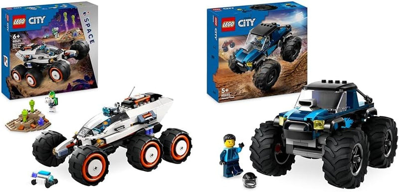 LEGO City Weltraum-Rover mit Ausserirdischen, Auto-Set mit Roboter- und Alien-Spielzeug-Figuren & Ci