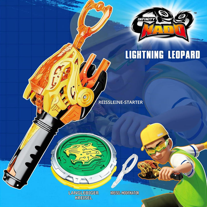 INFINITY NADO Kreisel für Kinder Metall Spielzeug Jungen, Battle Tops Kreisel Launcher Spielzeug, Sp
