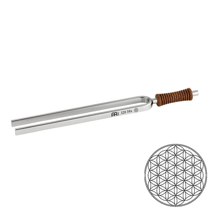 Sonic Energy Stimmgabel Blume des Lebens – 128 Hz / C3 – Für Meditation, Therapie, Zuhause – Inkl. B