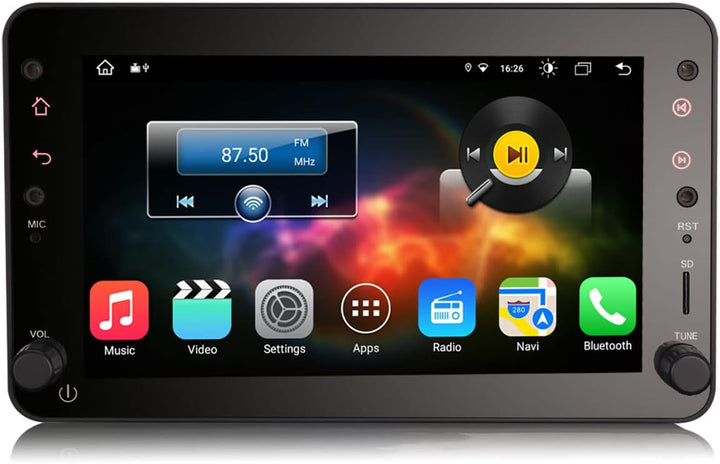 Erisin 8-Kern Android 12 Autoradio Mit GPS für Alfa Romeo Brera Spider 159 Sportwagon 7 Zoll Touch S