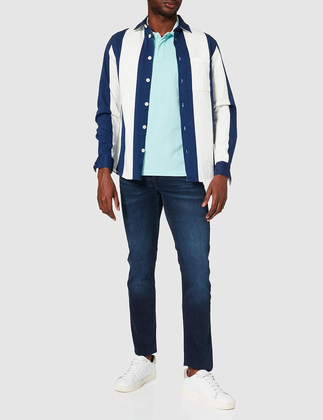 7 For All Mankind Herren Slimmy Luxe Performance Eco Dark Blue Jeans 30 Dark Blue, 30 Dark Blue