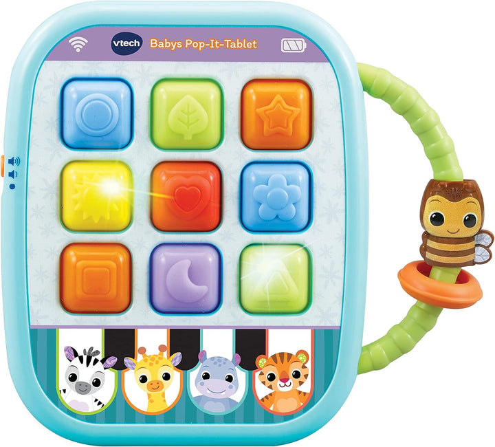 VTech Baby - Babys Pop-It-Tablet – Kunterbuntes Baby-Tablet mit Lerninhalten zu Formen, Farben und T