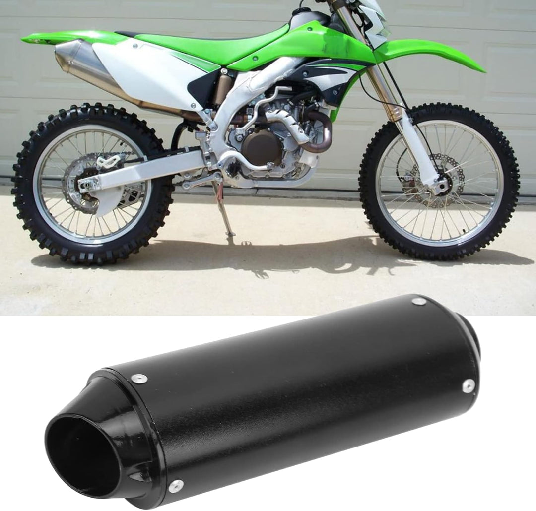 Powersports Schalldämpfer Auspuff 32 Mm 1,3 Zoll Auspuff Schalldämpfer Schwarz für 90 110 125 150 16