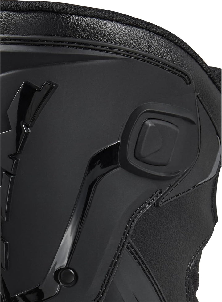 FLM Mandalika Damen Motorradstiefel Lang – Wasserdicht & Atmungsaktiv – Rutschfeste Sohle – Schwarz