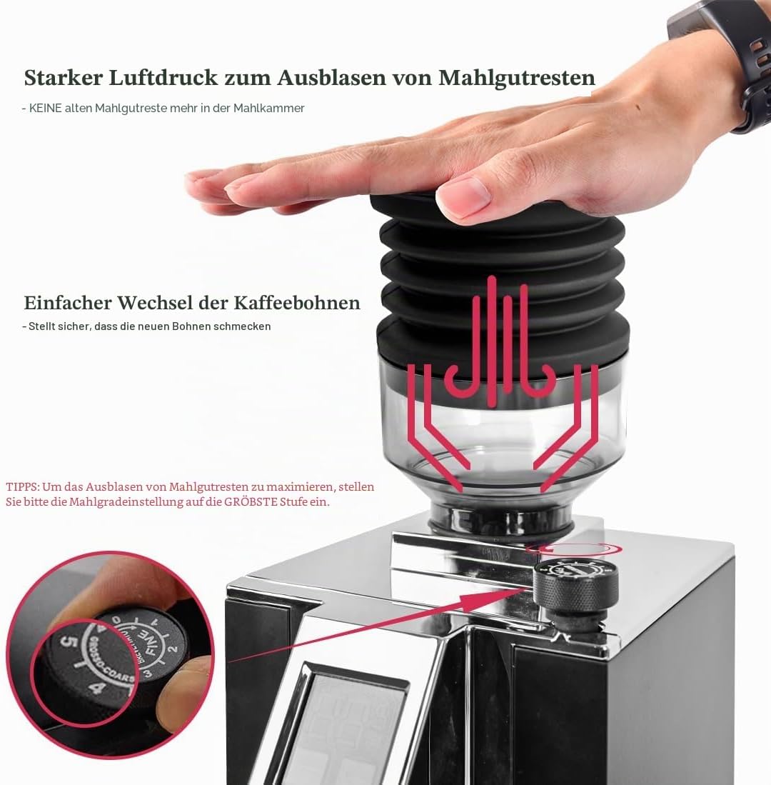 Einzeldosier-Trichter mit Faltenbalg, Kapazität: 90 g, transparent, Einzeldosierung, kompatibel mit