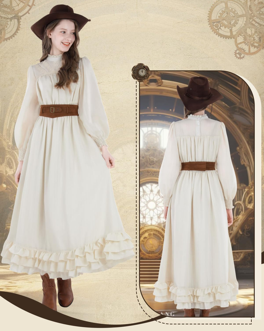 CR ROLECOS Damen Renaissance Korsett Kleid Gothic Piraten Kostüm Mittelalter Korsettumhang Vintage K