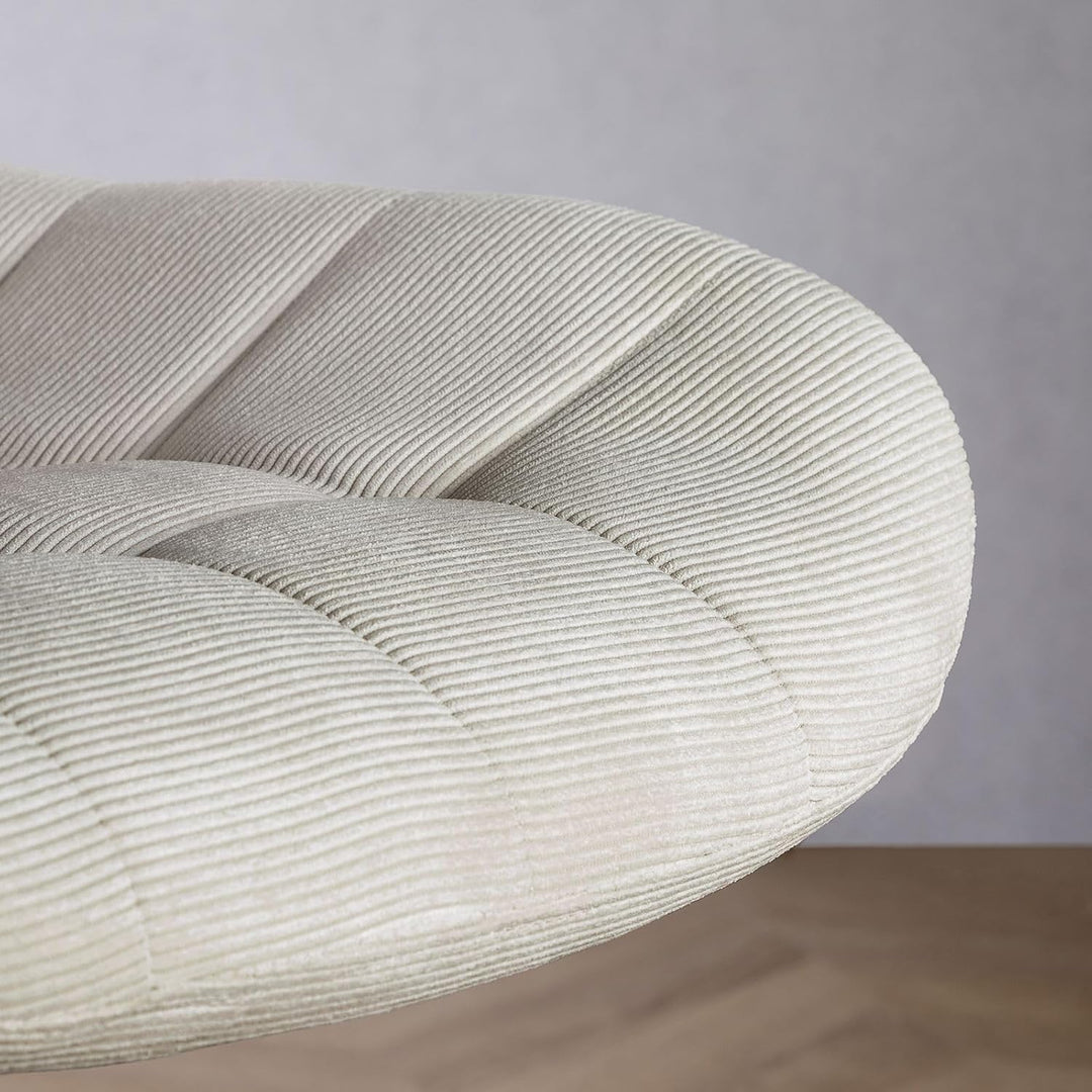 IDIMEX Drehstuhl VASILO höhenverstellbar, Beige - Bürostuhl mit Metallgestell in schwarz, drehbarer