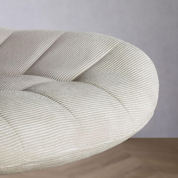 IDIMEX Drehstuhl VASILO höhenverstellbar, Beige - Bürostuhl mit Metallgestell in schwarz, drehbarer