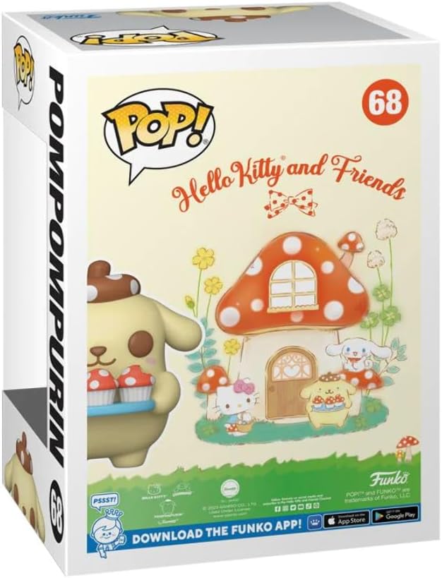 Funko Pop! Sanrio: Hello Kitty and Friends - Pompompurin mit Tablett (Exc), Sammelfigur Vinyl - 7360