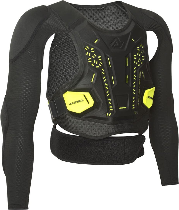 Acerbis Unisex – Erwachsene Geschirr Plasma-PETTORINA S/M Schwarz/Gelb, S/M Schwarz/Gelb