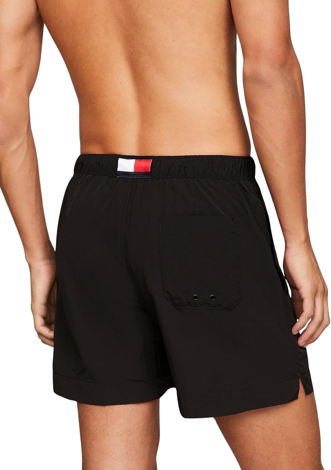 Tommy Hilfiger Herren Badeshorts Medium Drawstring Mittellang S Schwarz (Black), S Schwarz (Black)