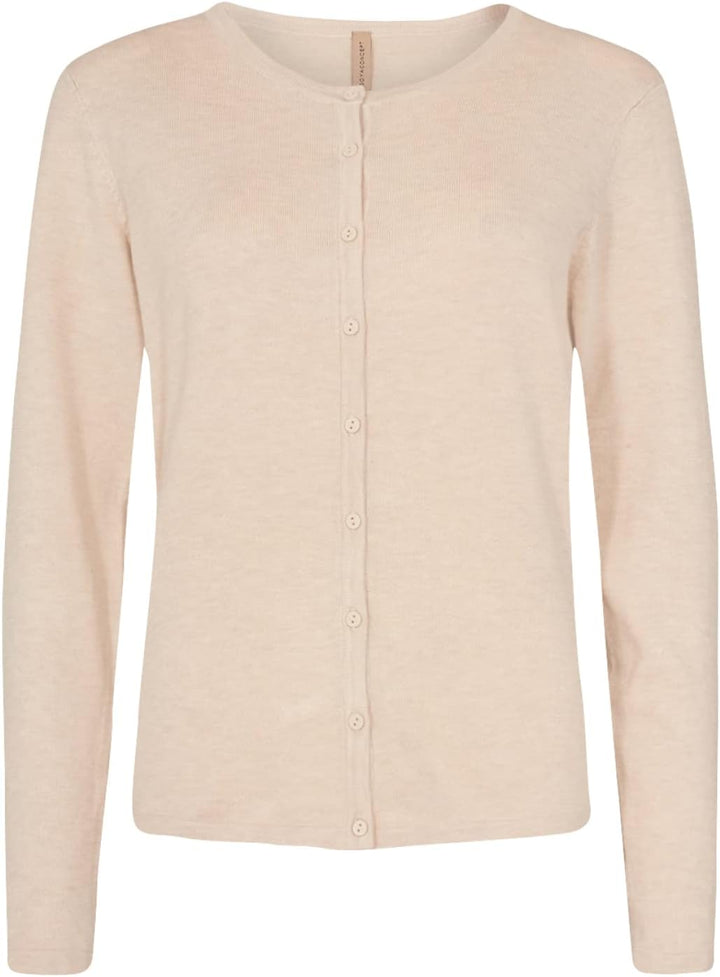 SOYACONCEPT Damen Strickjacke M Beige Melange, M Beige Melange