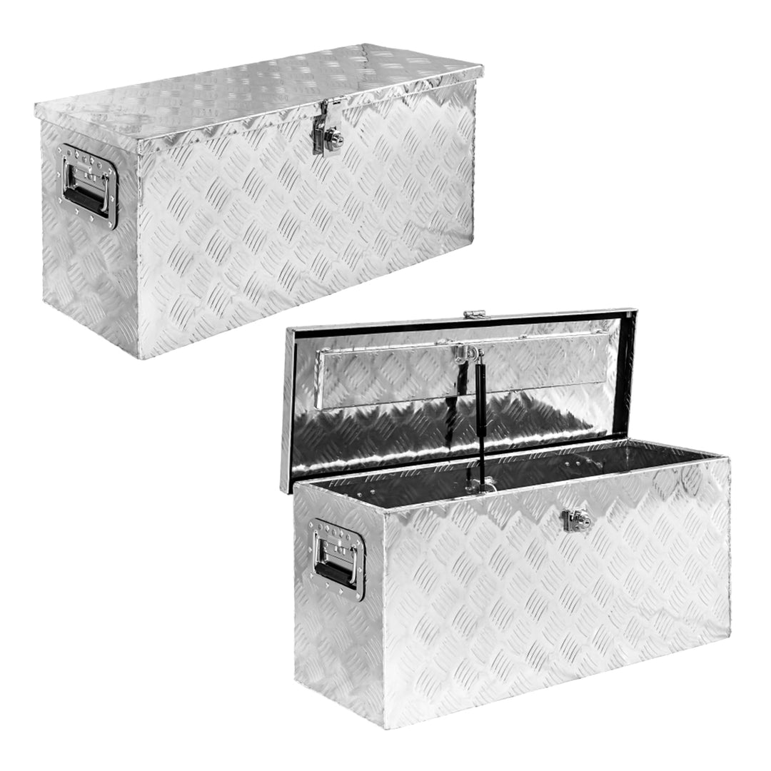 Truckbox Werkzeugbox Werkzeugkiste Anhängerbox Alubox D080 Alumium Deichselbox Trucky