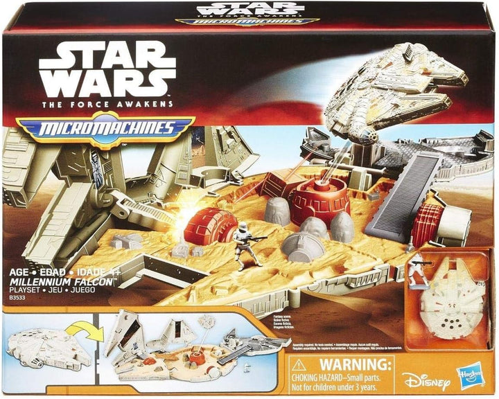 Star Wars The Force weckt Micro Machines Millennium Falcon Spielset