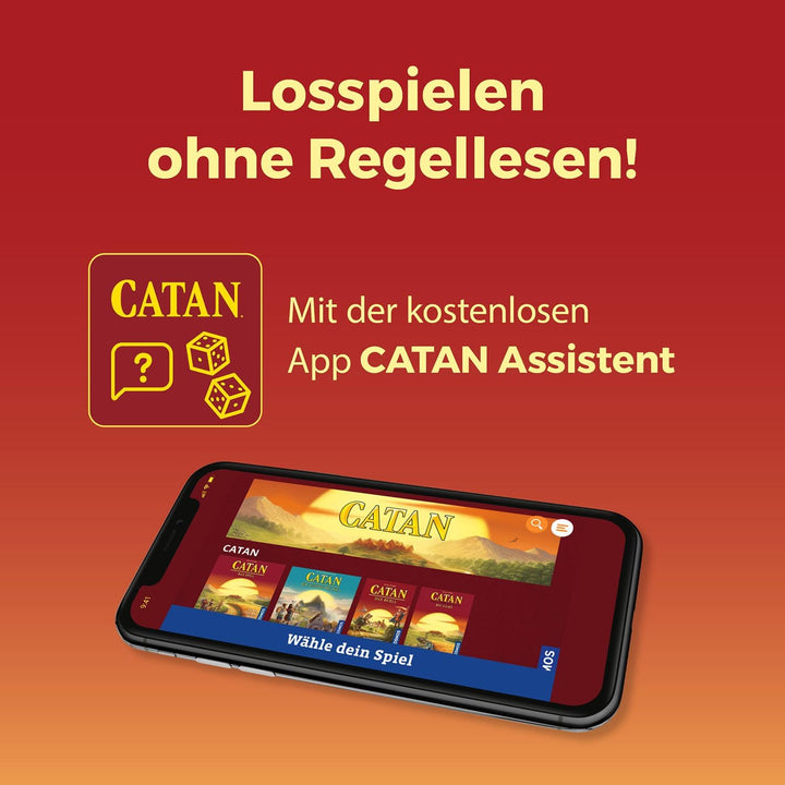 Kosmos 684655 Catan - Das Spiel, Basisspiel Siedler von Catan, Strategiespiel für 3-4 Personen ab 10