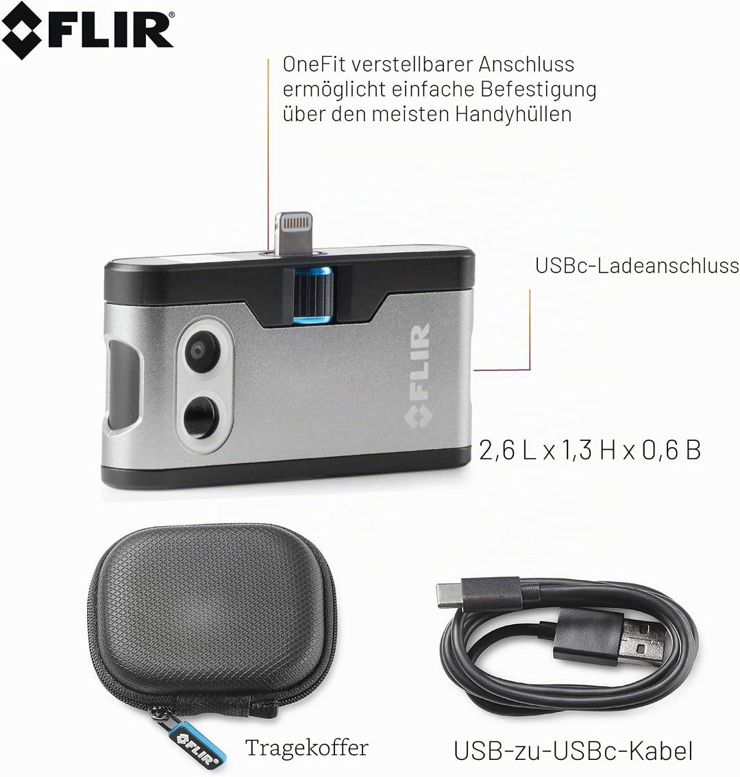 FLIR ONE Gen 3 (Android – USB-C) & SanDisk Ultra USB 3.0 Flash-Laufwerk 128 GB (SanDisk SecureAccess
