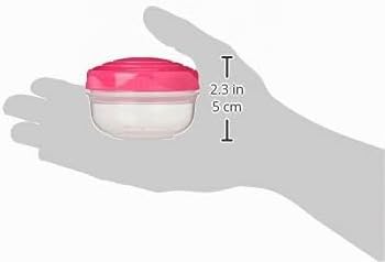 Sistema Snack Pots to GO | 210 ml | Stapelbare Snackboxen mit Deckel | BPA-frei | gemischte Farben |