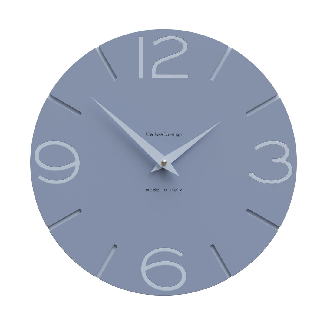 CalleaDesign 30cm Moderne Stille Quarz Wanduhr Zuckerpapier Lächeln für Küche Büro Wohnzimmer