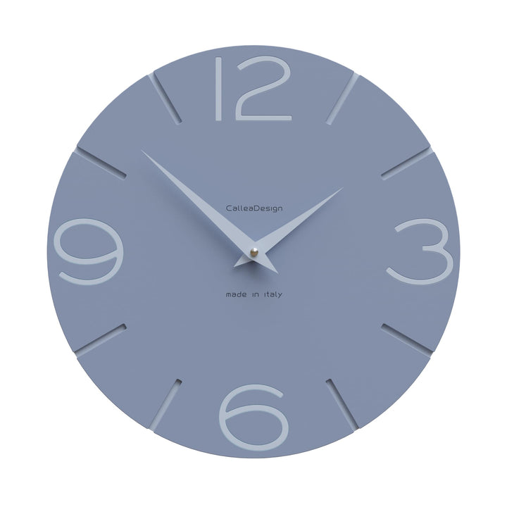 CalleaDesign 30cm Moderne Stille Quarz Wanduhr Zuckerpapier Lächeln für Küche Büro Wohnzimmer