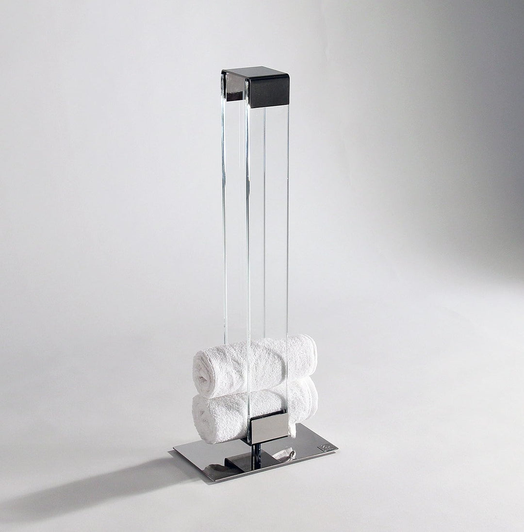 Gästetuchhalter, Tischgästetuchhalter, Handtuchhalter, Edelstahl - Made in Germany (Glas), Glas