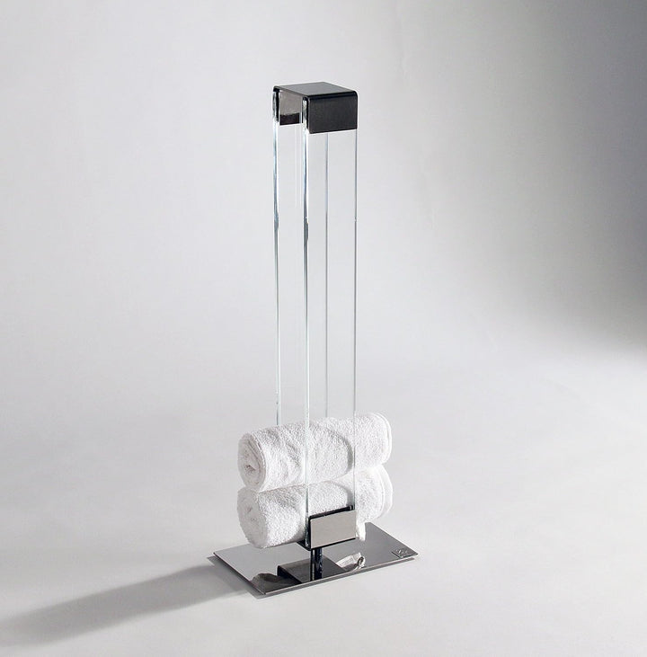 Gästetuchhalter, Tischgästetuchhalter, Handtuchhalter, Edelstahl - Made in Germany (Glas), Glas