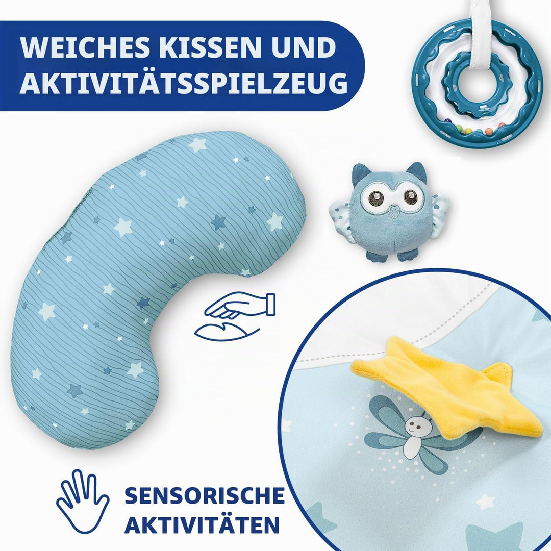 Chicco Enjoy Colours 3in1 Spielmatte, Multifunktionsspielbogen für Neugeborene mit Baby Aktivitätend