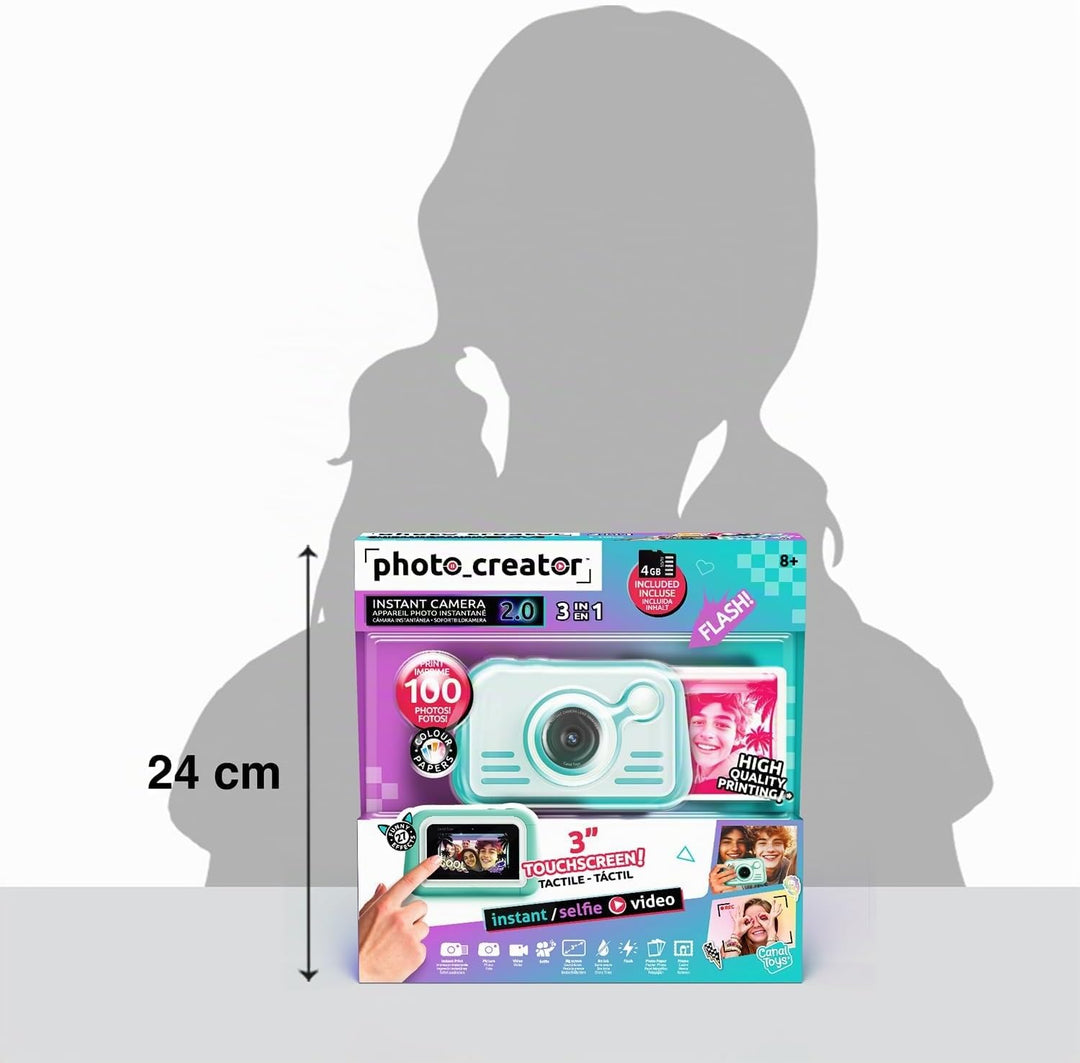 Canal Toys – Photo Creator – Sofortbildkamera in Blau für Kinder ab 8 Jahren – Geschenkidee, um Erin