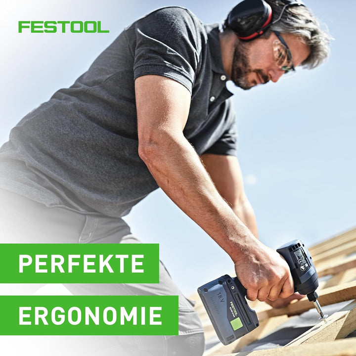 Festool Akku-Schlagschrauber TID 18 HPC 4,0 I-Plus (mit Akkupacks BP 18 Li 4,0, Schnellladegerät, Gü