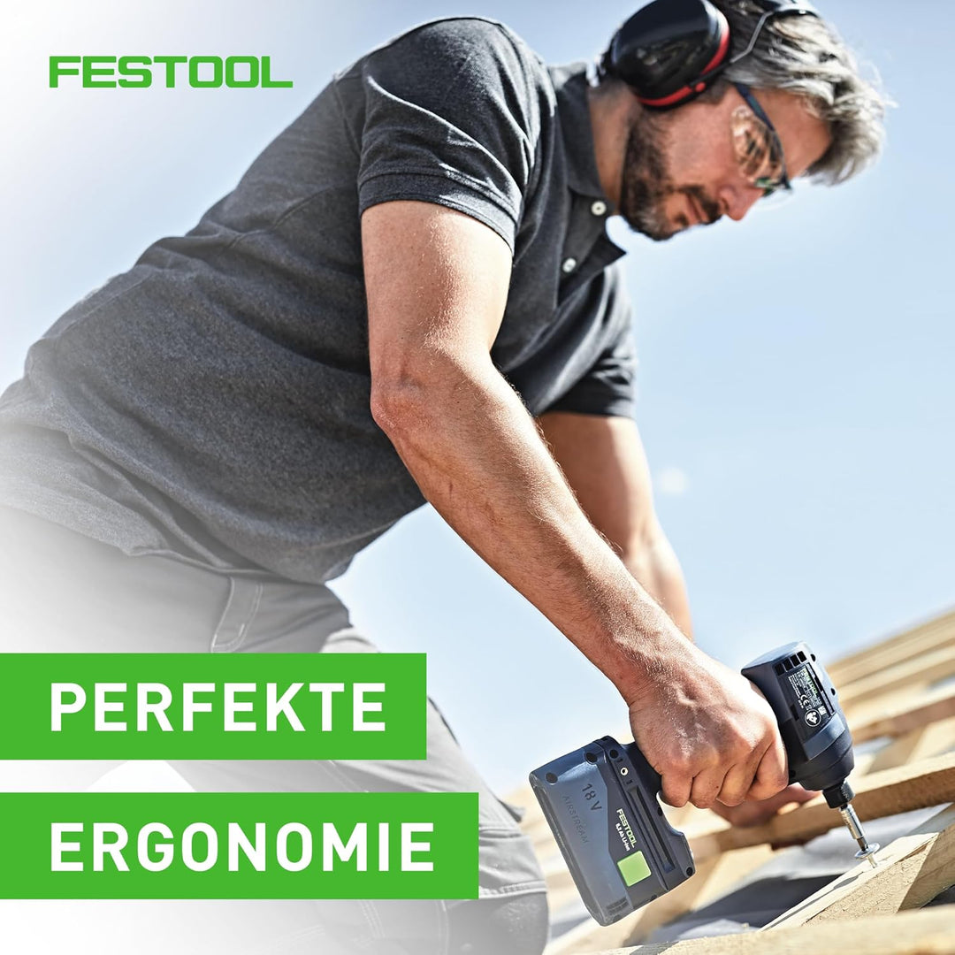Festool – Schrauber- & Bohrer-Set TID 18 5,0/4,0-Set TPC 18/4 inkl. TID 18 + TPC 18/4 + Akkupacks +