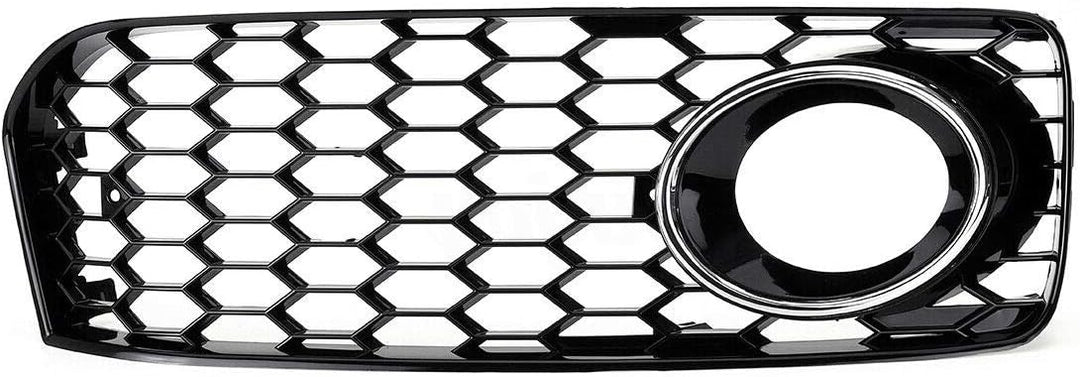 GSRECY Links Rechts Black & Chrome Trim Nebelscheinwerfer Stossstangengrill Abdeckung für S5 B8 Coup