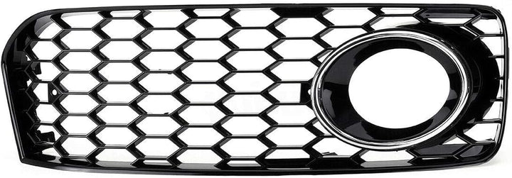 GSRECY Links Rechts Black & Chrome Trim Nebelscheinwerfer Stossstangengrill Abdeckung für S5 B8 Coup