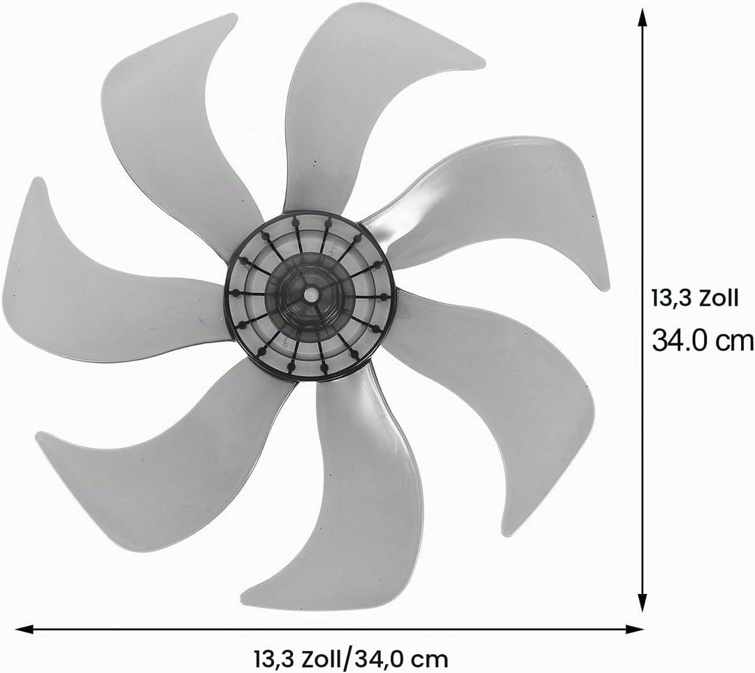 DOITOOL Universal-Plastik-Lüfterflügel Mit 7 Blättern 35 6 Cm (14 Zoll) Ofenventilator Kamin Kaminve