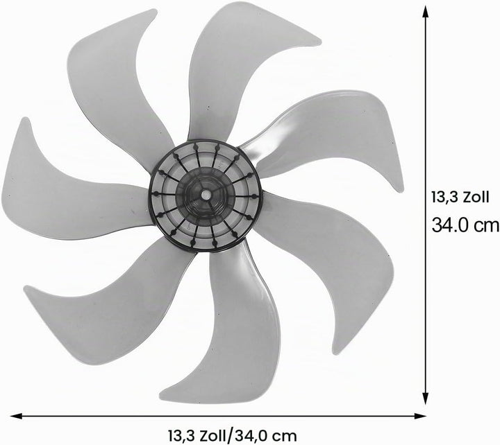 DOITOOL Universal-Plastik-Lüfterflügel Mit 7 Blättern 35 6 Cm (14 Zoll) Ofenventilator Kamin Kaminve