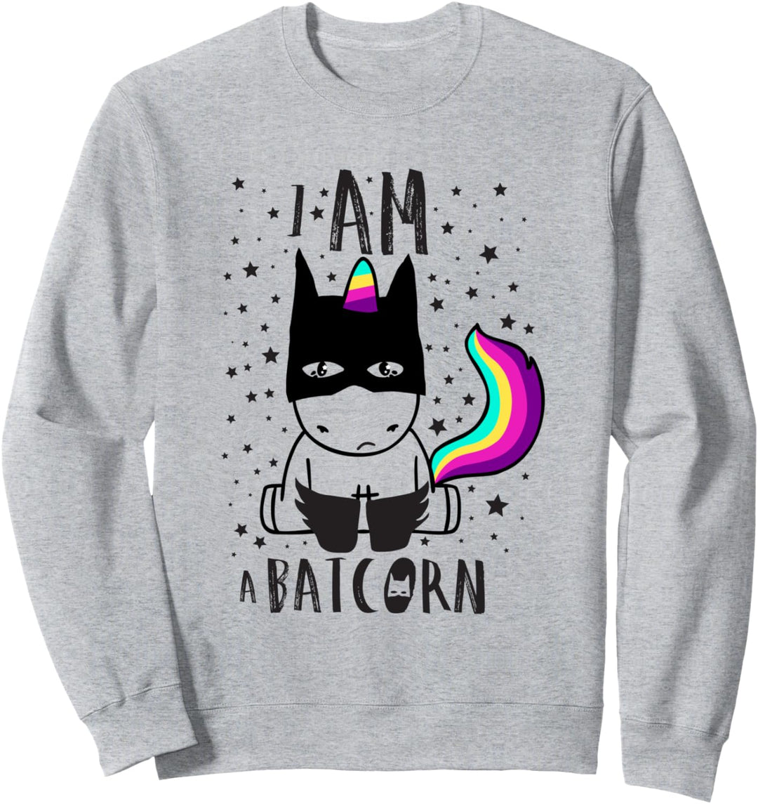 "I Am A Batcorn" Lustige dunkle Einhorn-Superhelden-Bekleidung Sweatshirt