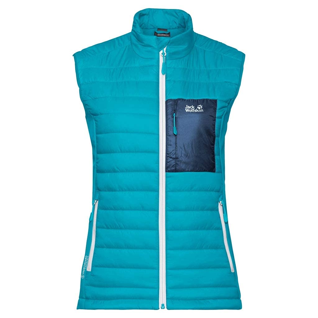 Jack Wolfskin Damen Routeburn Vest W Weste XS Dark Aqua, XS Dark Aqua
