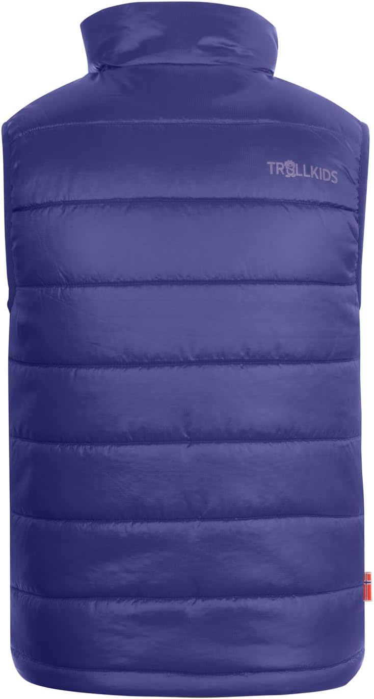 Trollkids Kinder wasserdichte gefütterte Polyfiber-Jacke Trondheim 92 Dunkellila/Lavender, 92 Dunkel